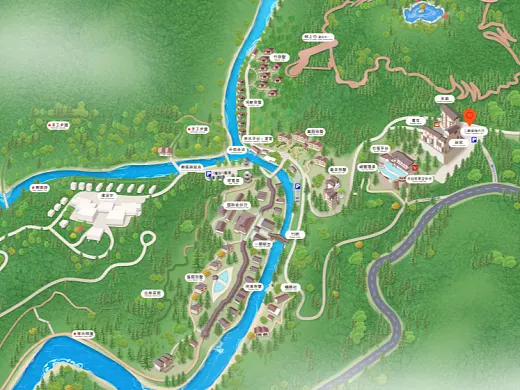 蜀山结合景区手绘地图智慧导览和720全景技术，可以让景区更加“动”起来，为游客提供更加身临其境的导览体验。